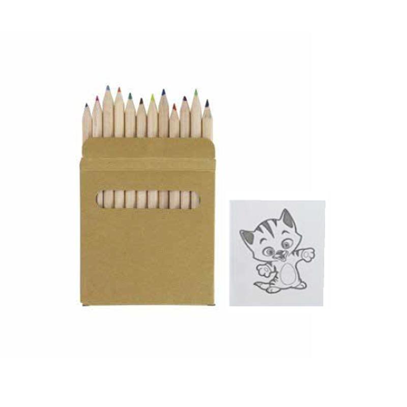 Note Pad with 8 Colouring Pencils